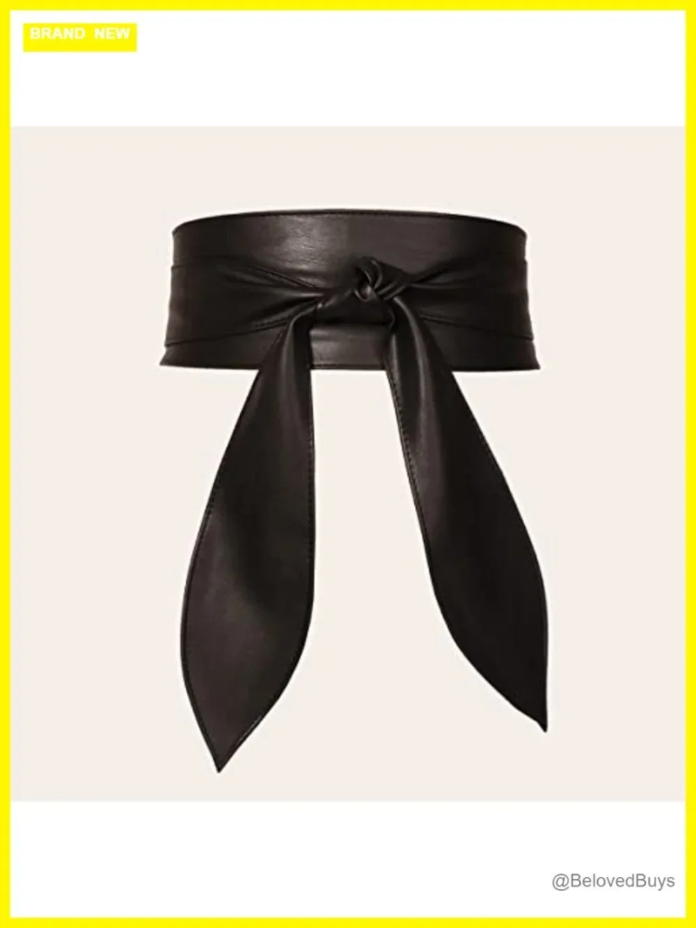 Women Obi Belt Cinch Waist Wrap Belt Faux Leather Wide Waistband